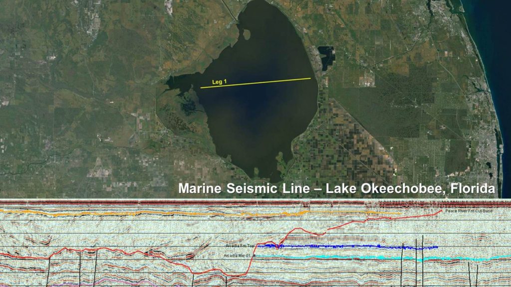 Marine Seismic Line - Lake Okeechobee, Florida