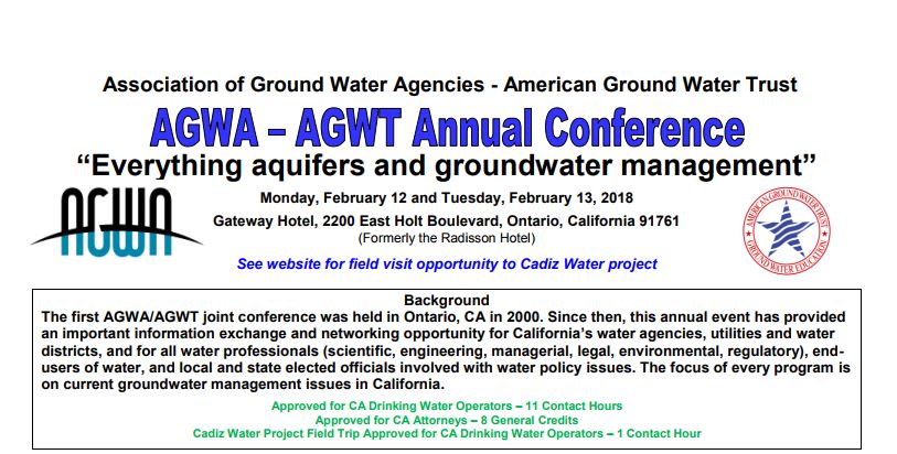 AGWT Annual Conference – Ontario, CA